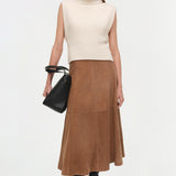 Simkhai - Bonnie Suede Midi Skirt