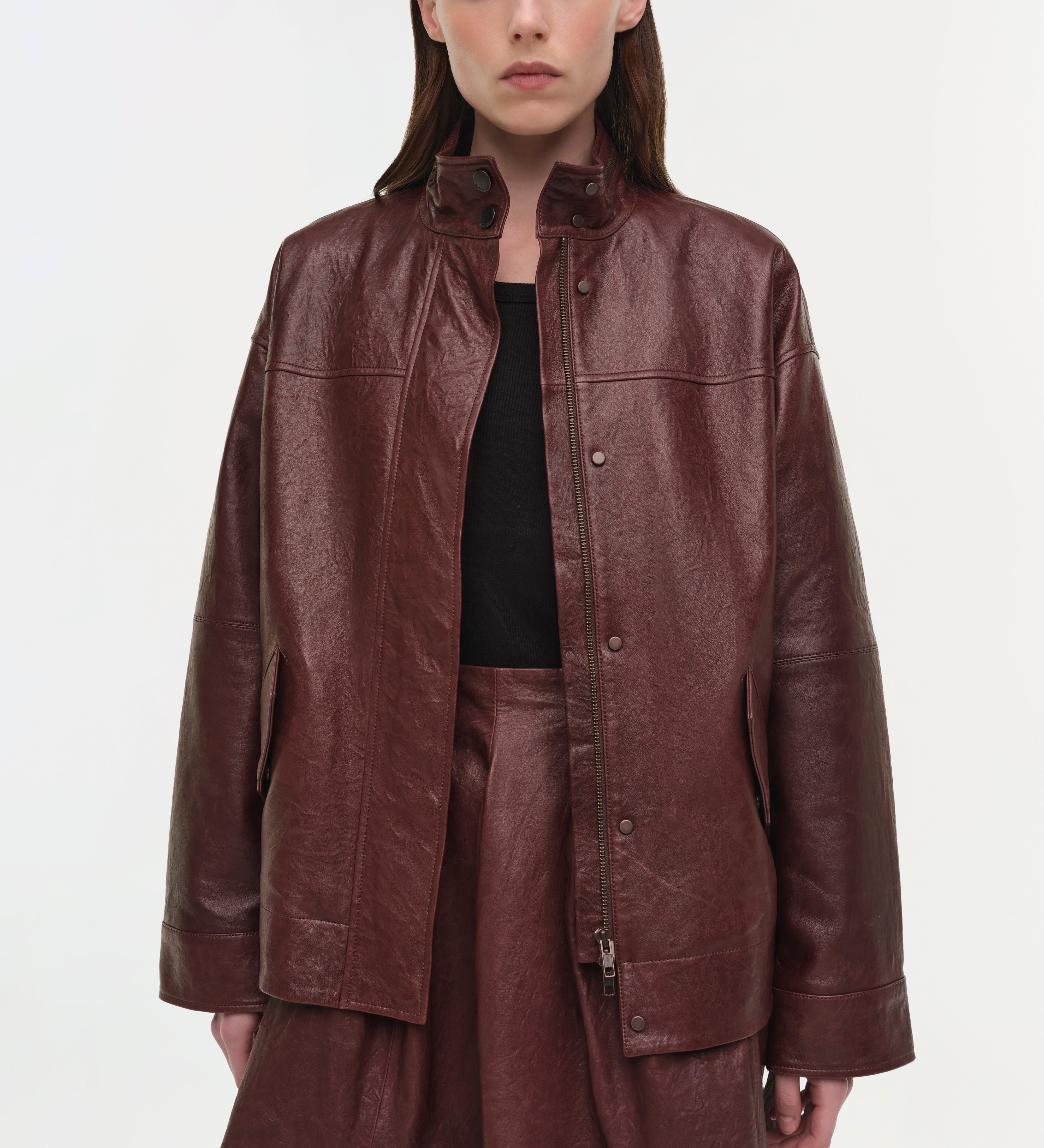 Simkhai - Bryar Leather Mini Skirt