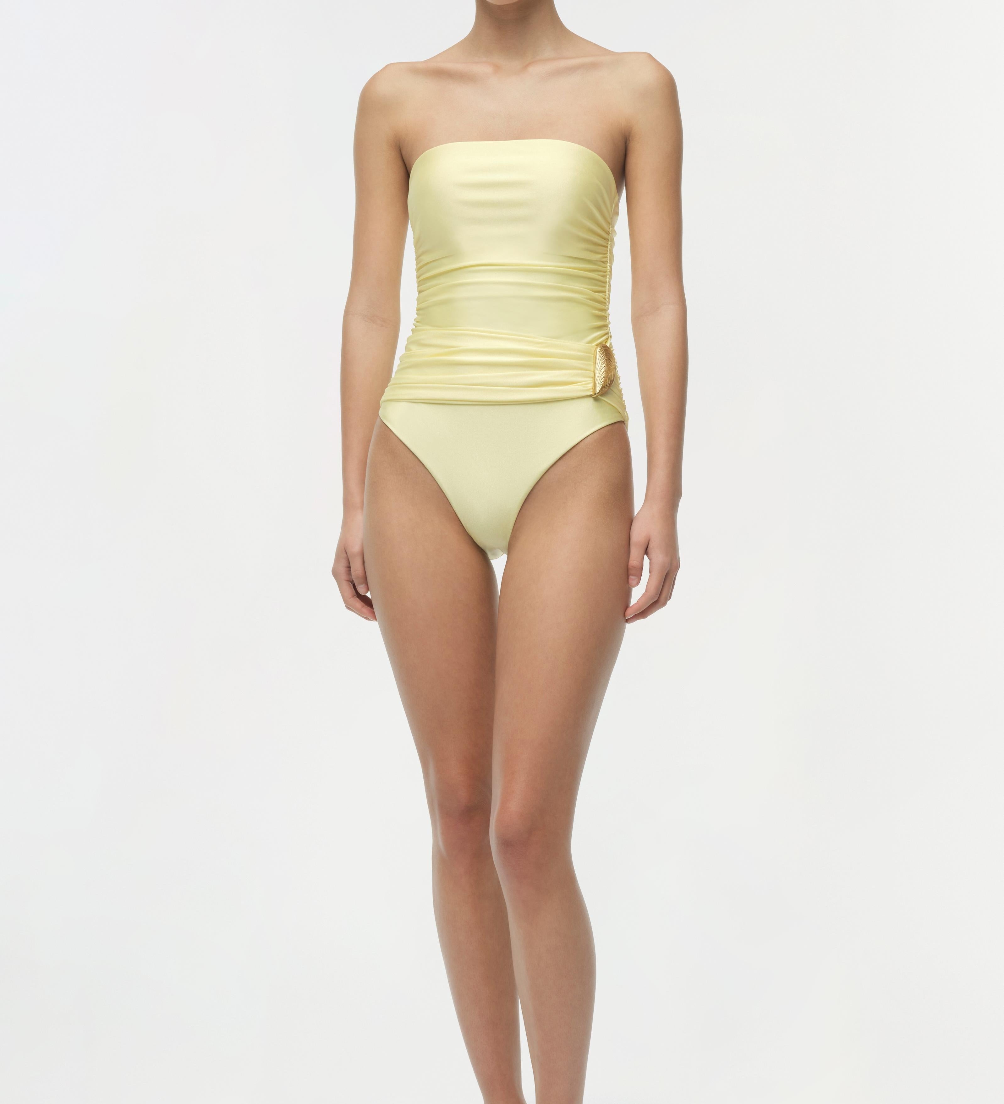 Simkhai - Lorena Shell Strapless One Piece
