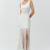 Simkhai - Brionne Scalloped Knit Midi Dress