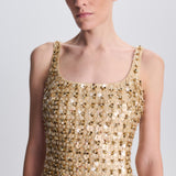 Simkhai - Briella Embellished Satin Gown