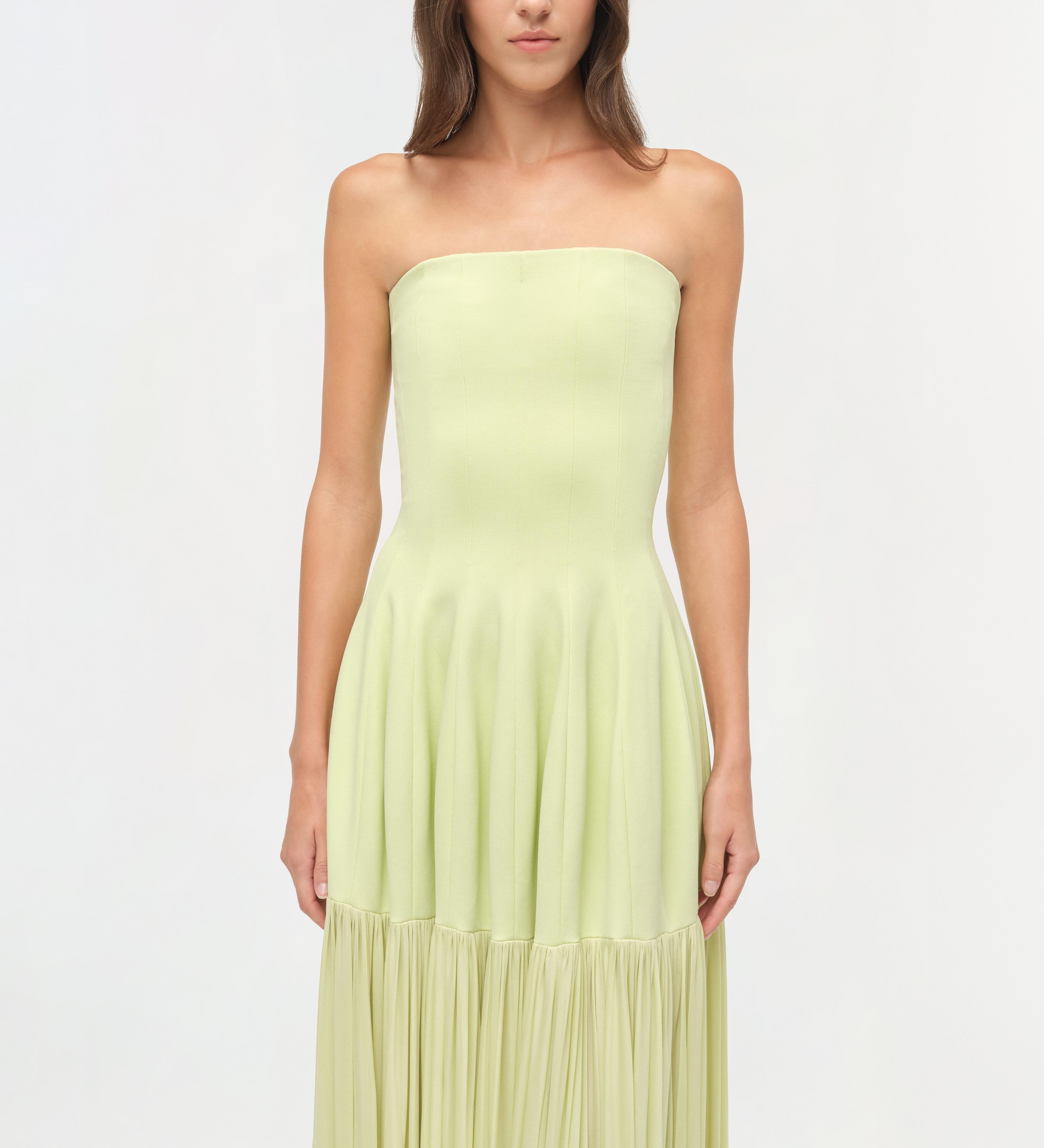 Simkhai - Sandrine Draped Jersey Bustier Midi Dress