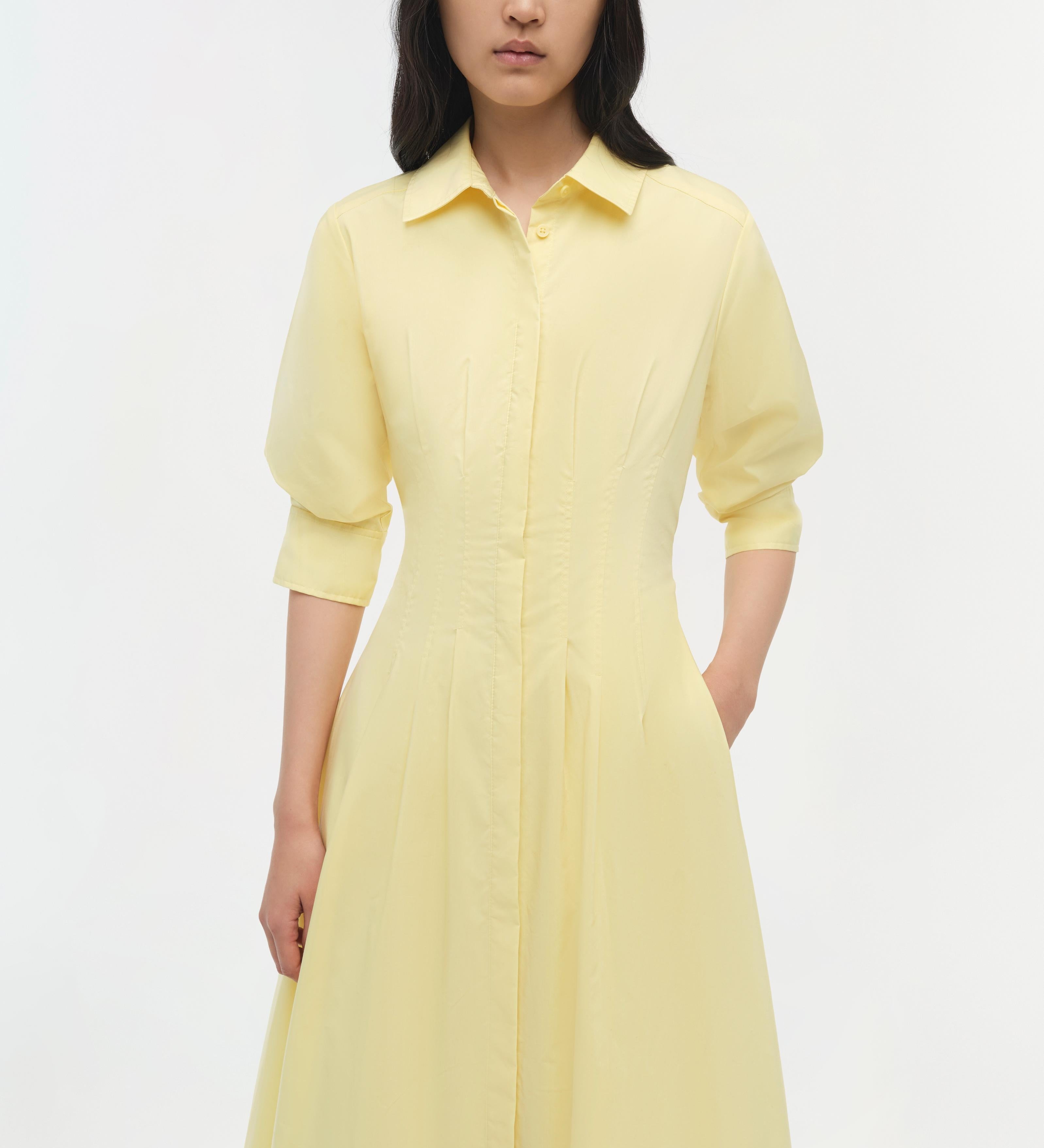 Simkhai - Jazz Cotton Pintuck Midi Dress