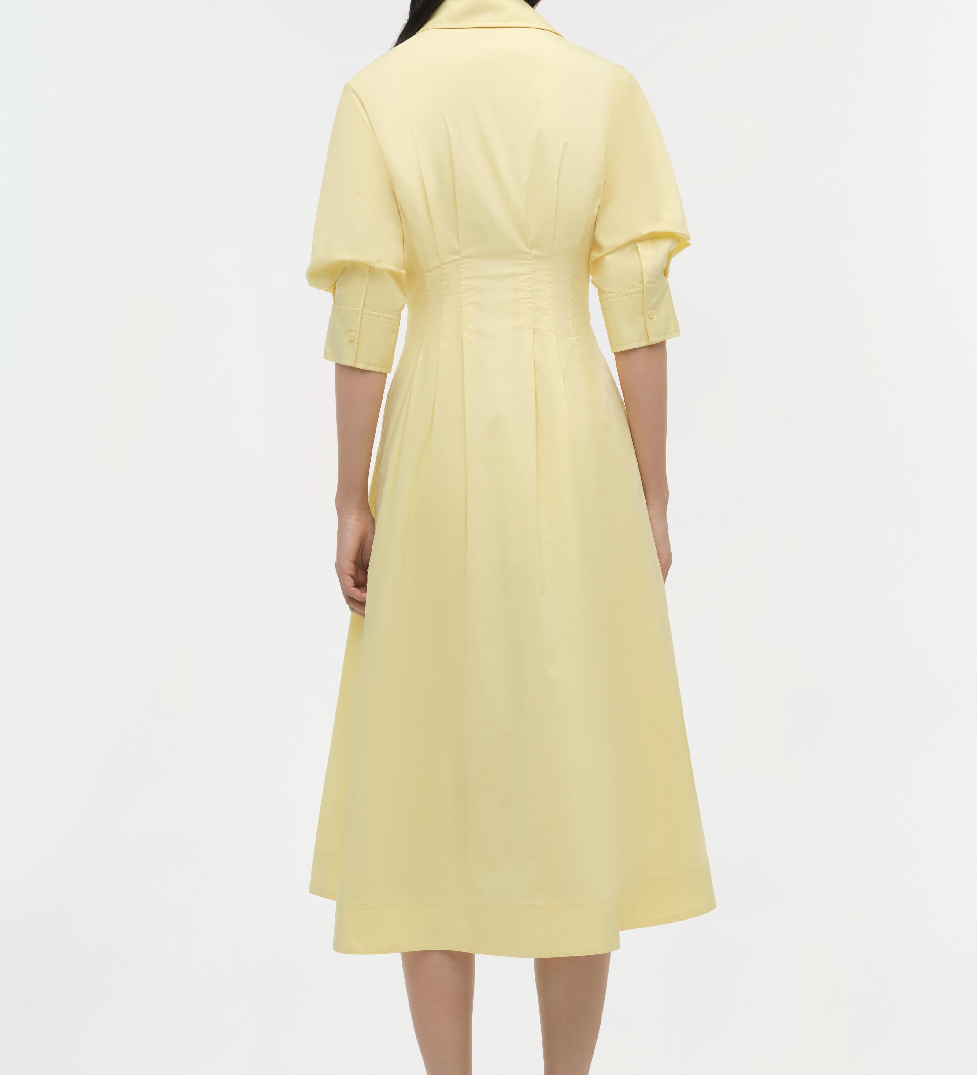 Simkhai - Jazz Cotton Pintuck Midi Dress