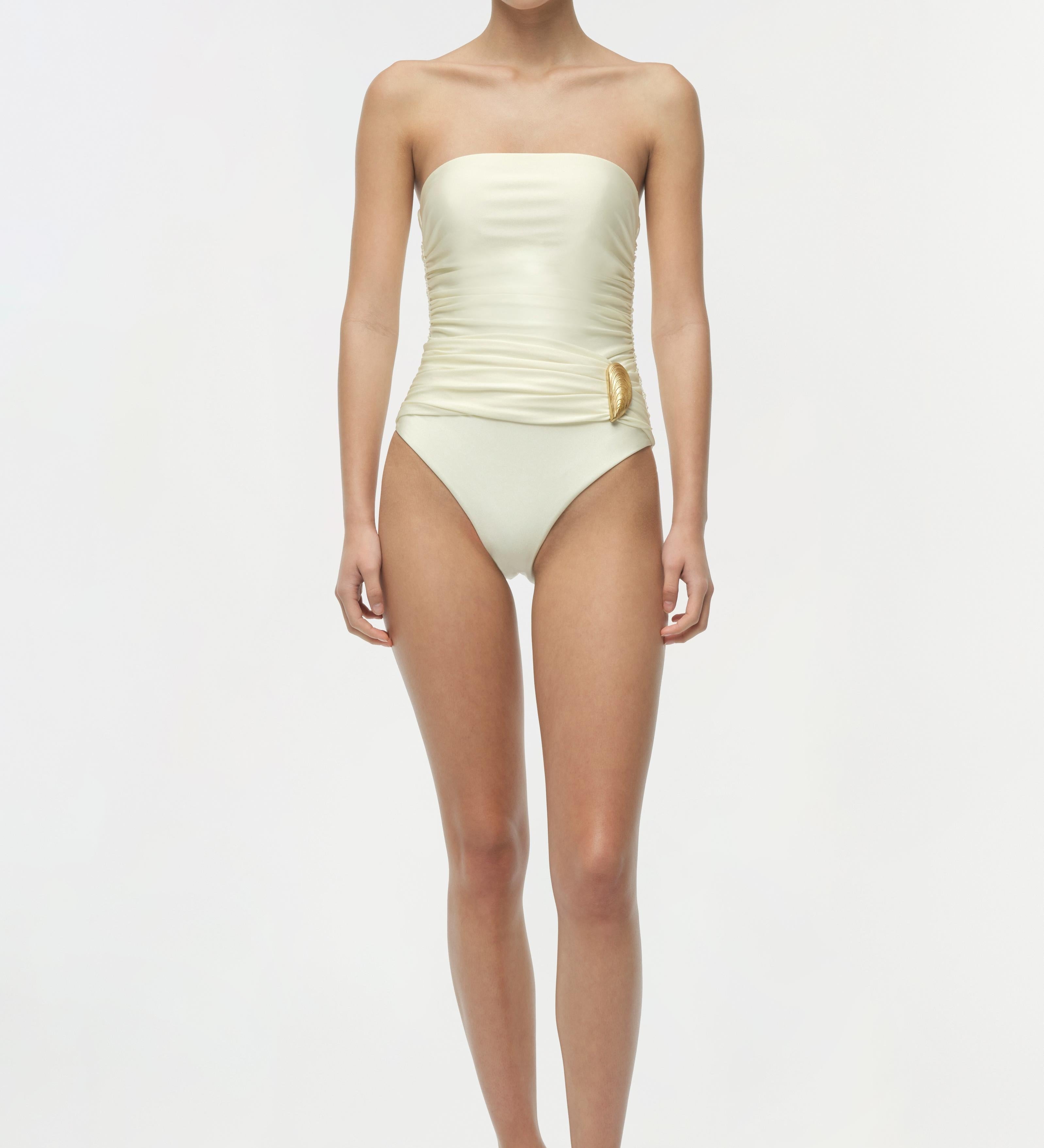 Simkhai - Lorena Shell Strapless One Piece