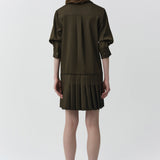 Simkhai - Regina Pleated Mini Shirt Dress