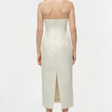 Simkhai - Enid Satin Bustier Midi Dress