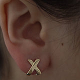 Kinn - Eternal Bond X Stud Earrings