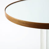Lemieux Et Cie - Jacques Adnet Attributed Glass & Mirror Side Table