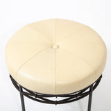 Lemieux Et Cie - Iron Drum Stool (circa 1940's France)
