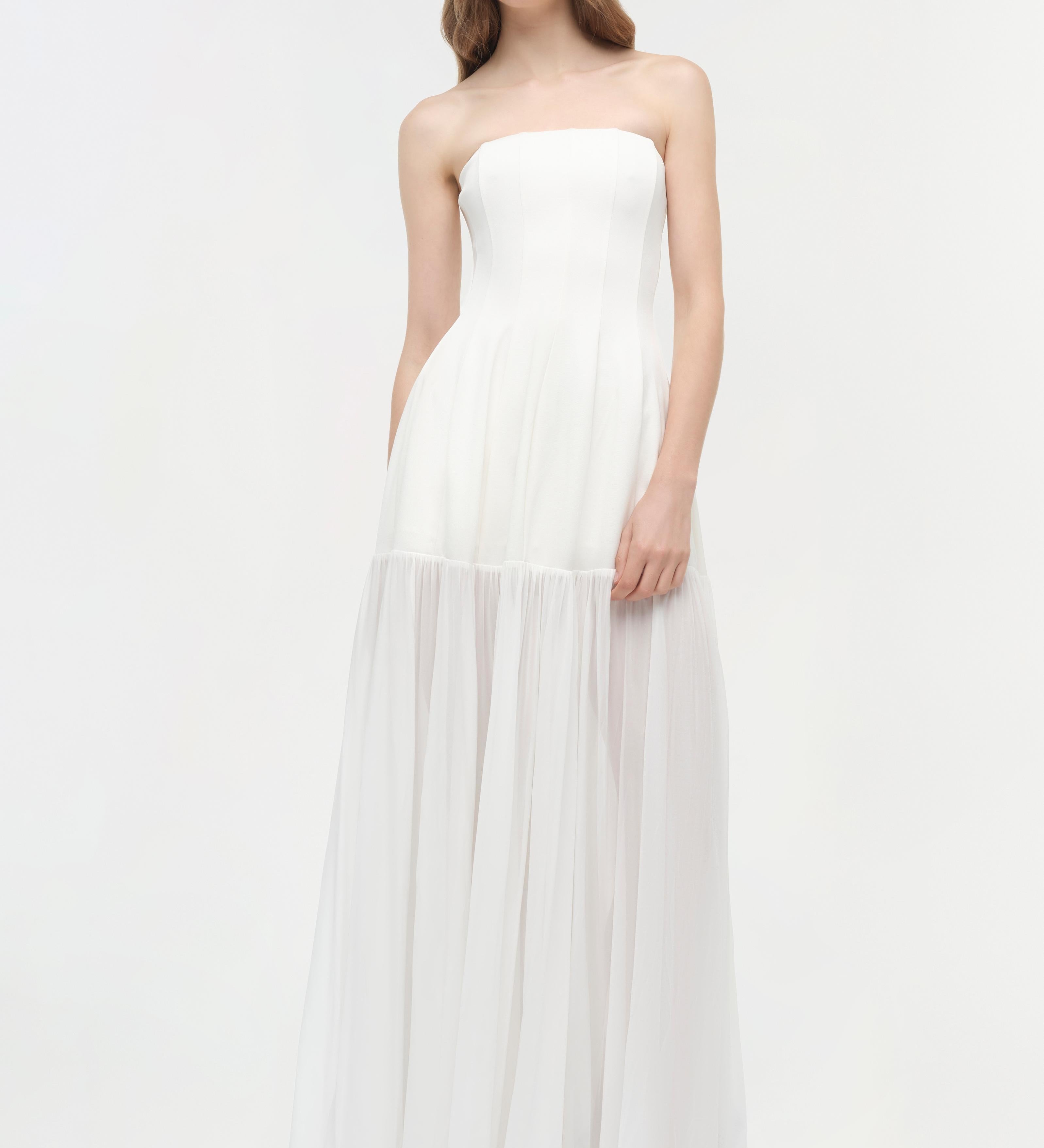 Simkhai - Sandrine Draped Jersey Bustier Midi Dress