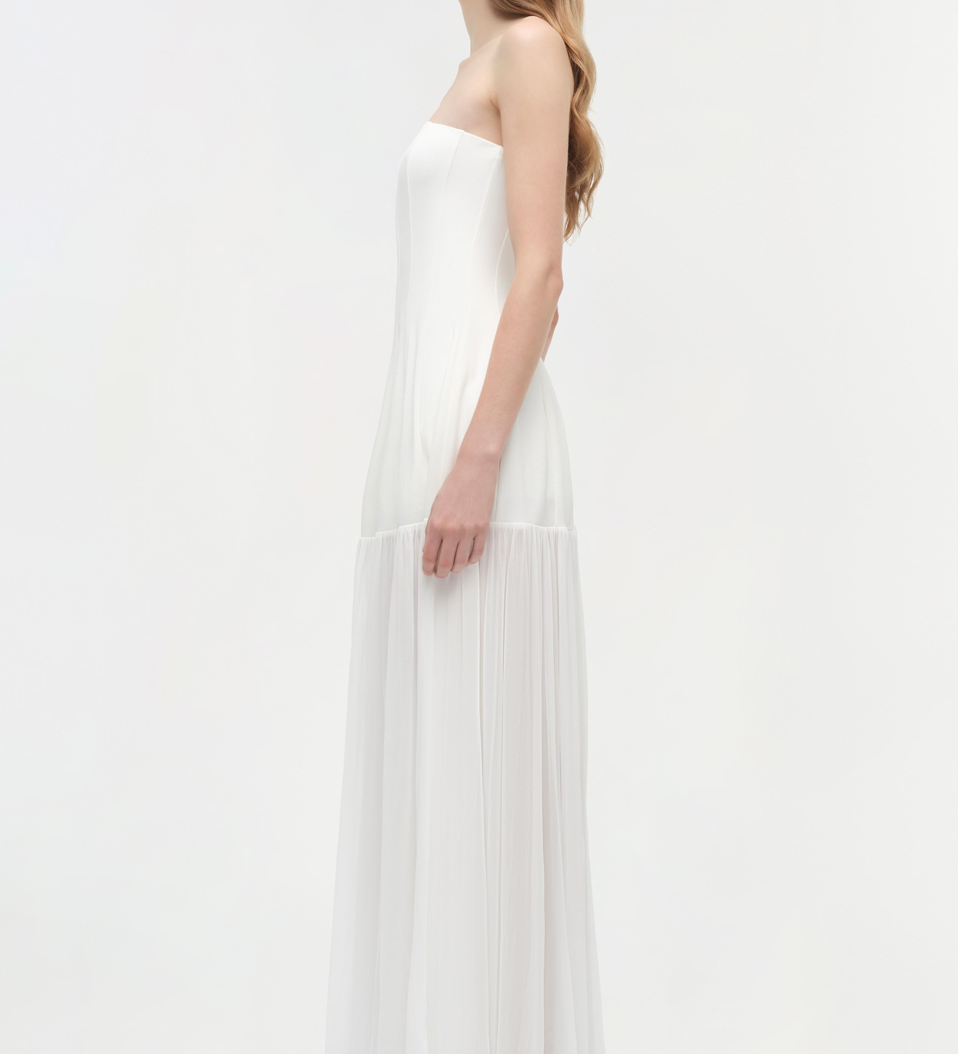 Simkhai - Sandrine Draped Jersey Bustier Midi Dress