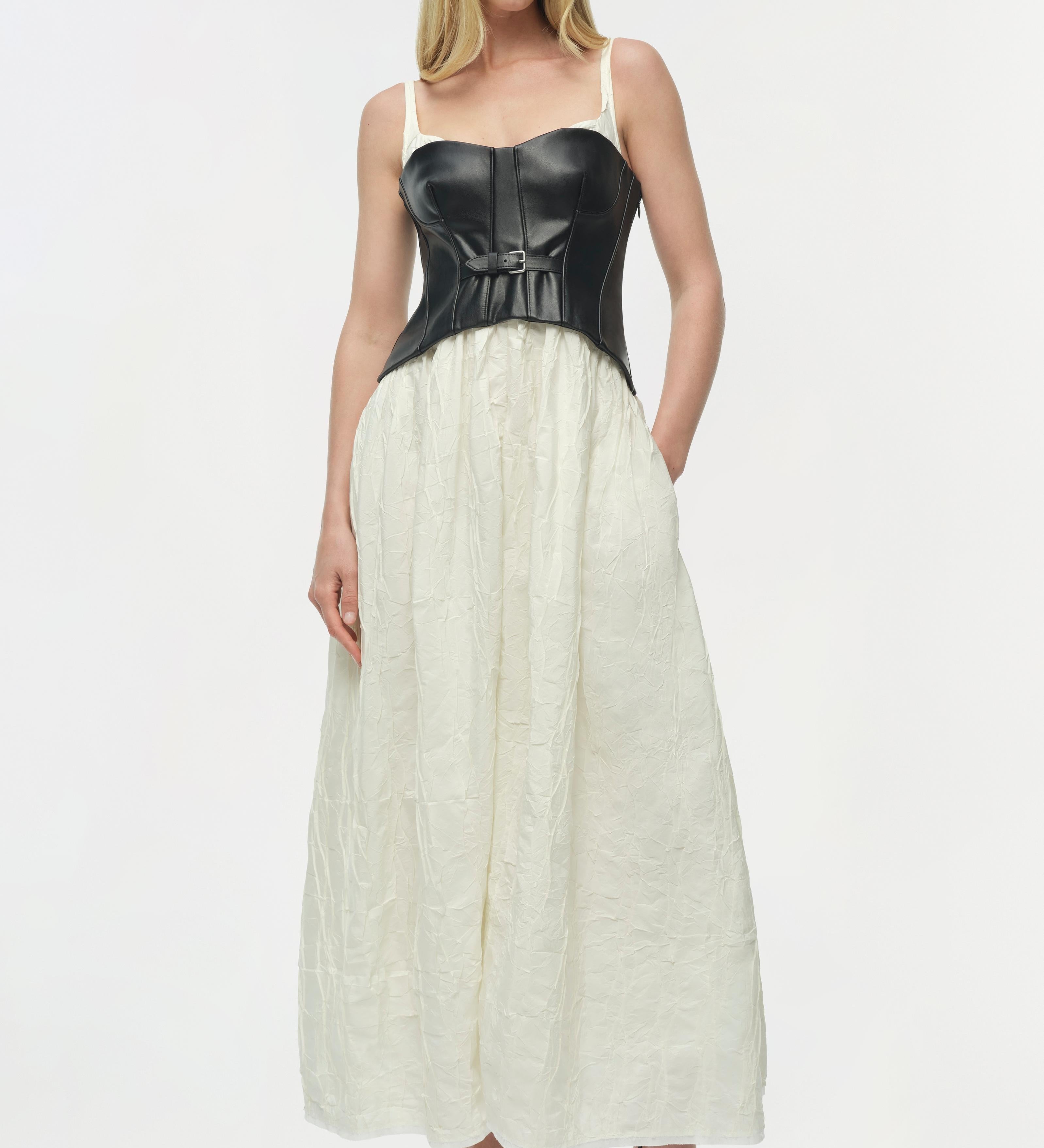 Simkhai - Cortland Belted Bustier Midi Dress