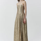 Simkhai - Celeste Metallic Jacquard Gown