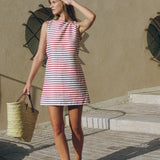 Faithfull - Kelly Mini Dress Breton Stripe Red - Final Sale