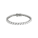 Dorsey - PETITE THEODORA RIVIÈRE BRACELET IN LAB WHITE SAPPHIRE