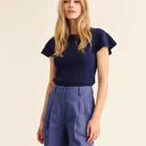 Cartolina - SU26 Sonia Top - Midnight Blue