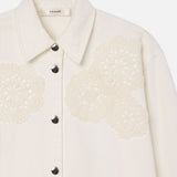 FRAME - The Crochet Swing Shirt -- Au Natural Clean