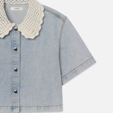 FRAME - The Crochet Collar Shirt -- Florida