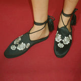 Ciao Lucia - Viani Milano X Ciao Lucia Embroidered Satin Slide