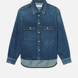 FRAME - The Long Sleeve Hi-Low Shirt -- Wander