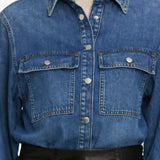 FRAME - The Long Sleeve Hi-Low Shirt -- Wander