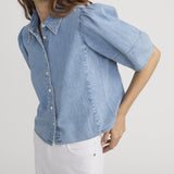 FRAME - The Lantern Blouse -- Aphrodite