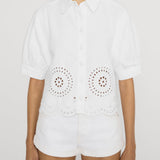 FRAME - The Eyelet Billow Sleeve Shirt