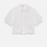 FRAME - The Eyelet Billow Sleeve Shirt