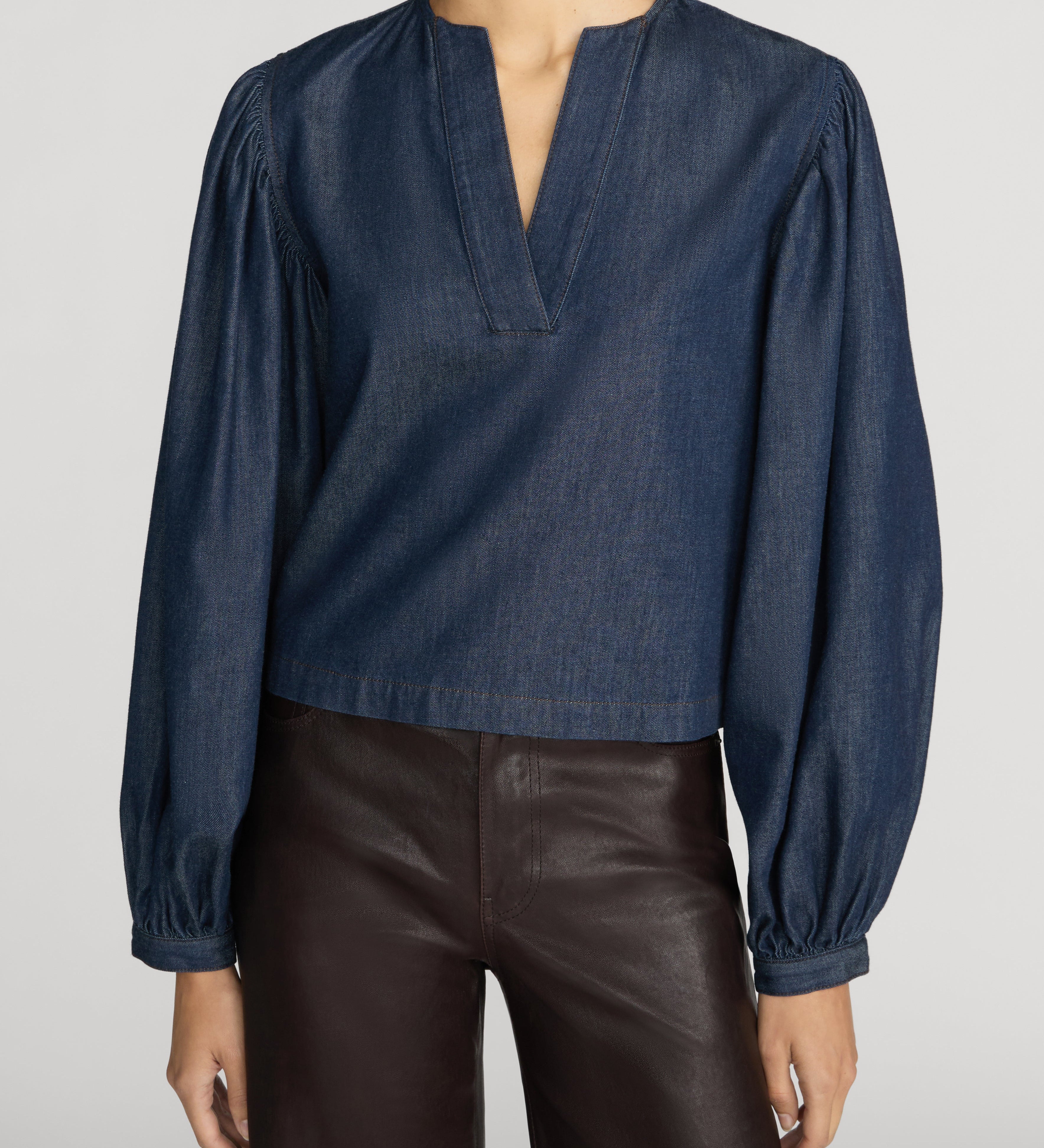 FRAME - The Off Duty Long Sleeve Popover