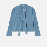 FRAME - Modern Tie Blouse