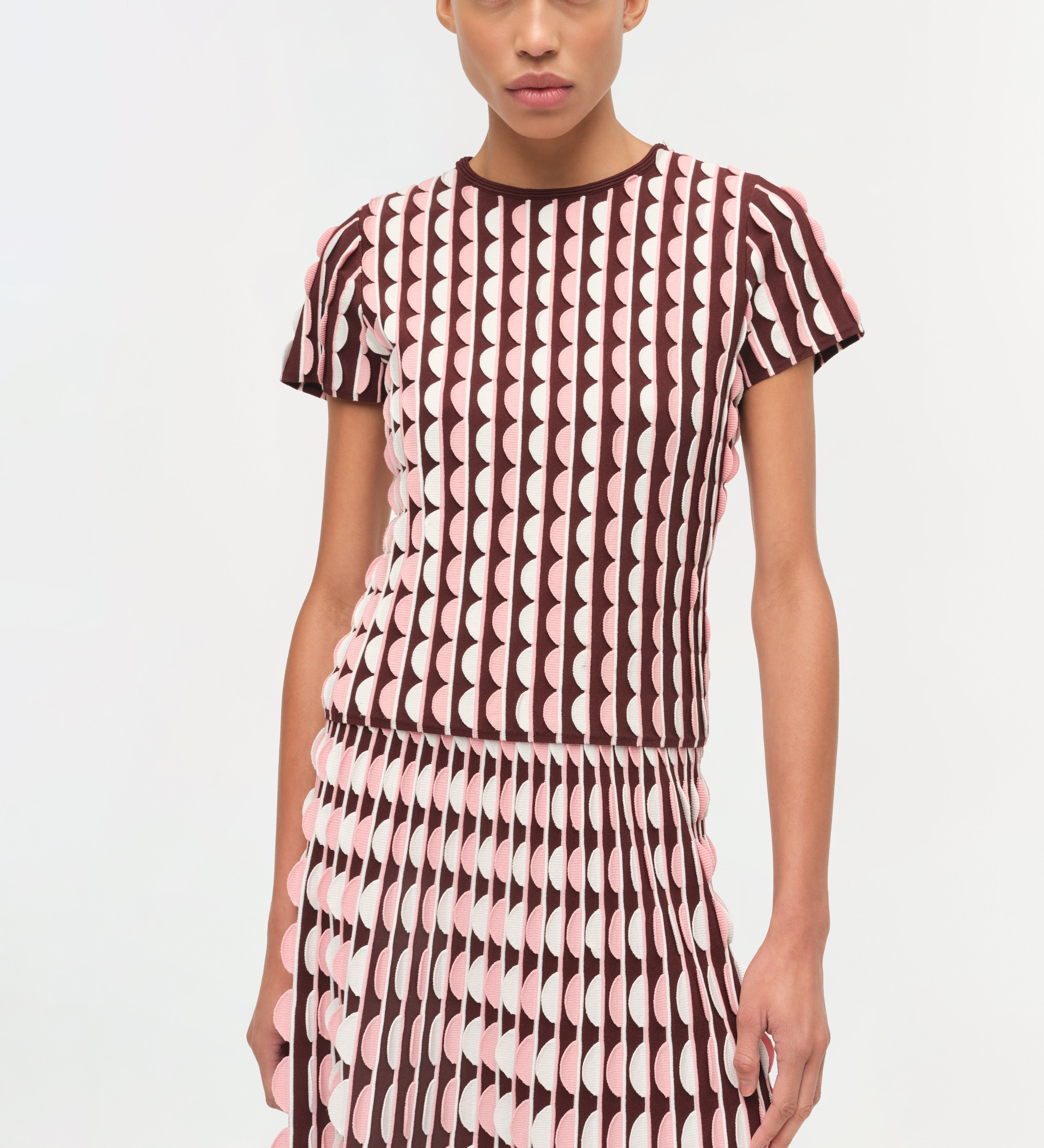 Simkhai - Kendra Scalloped Knit Top