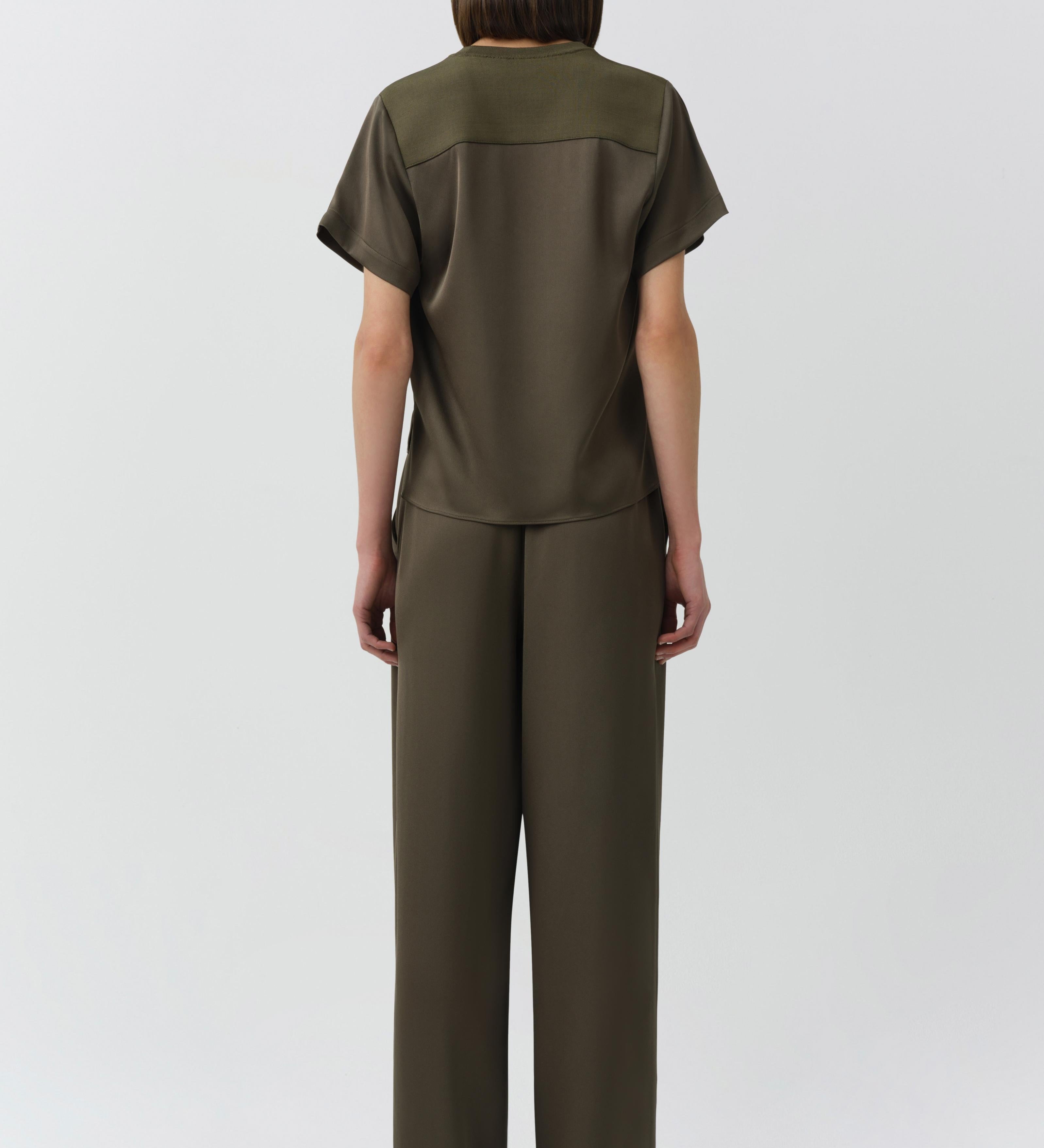 Simkhai - Addy Satin Combo Tee