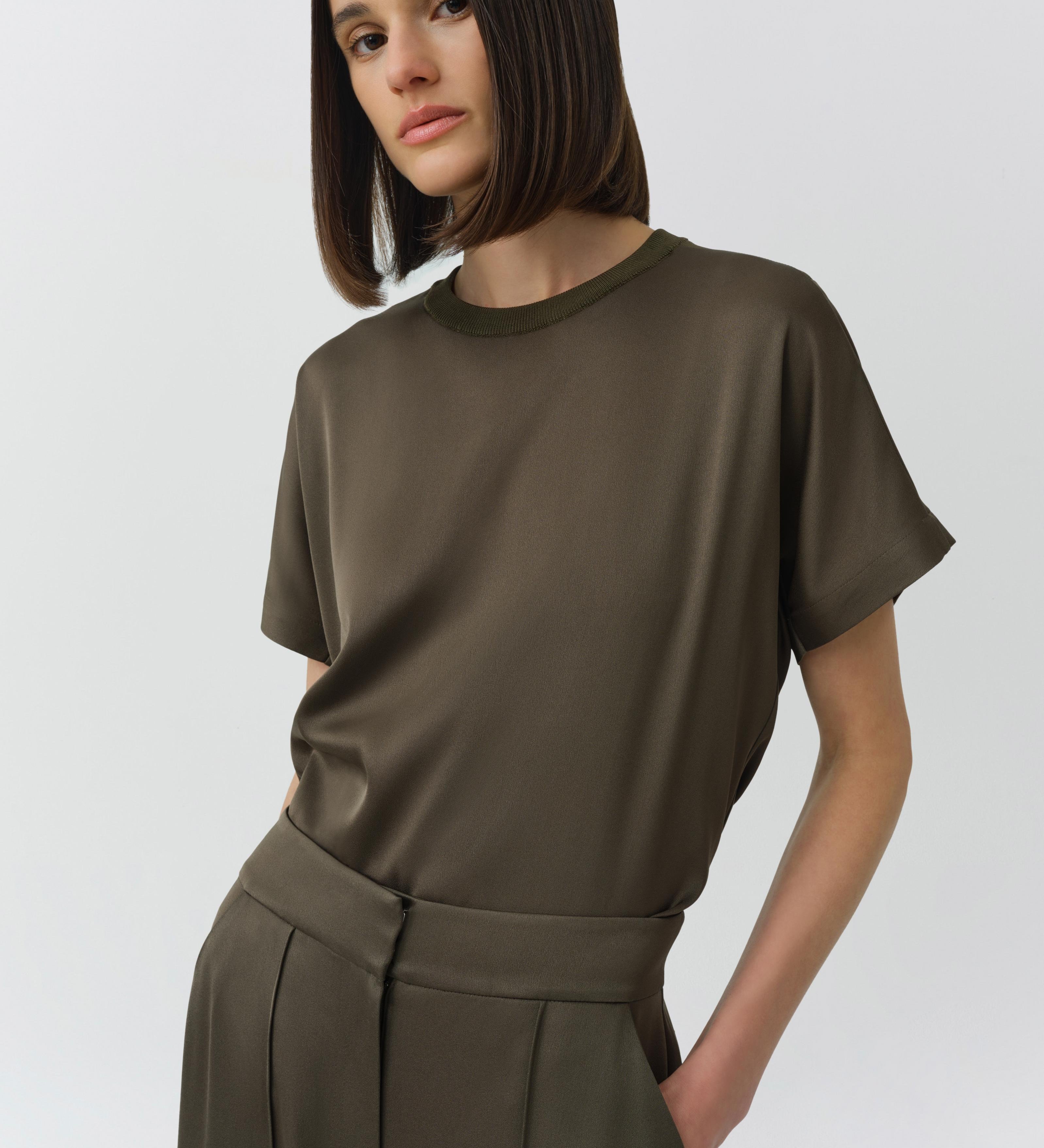 Simkhai - Addy Satin Combo Tee
