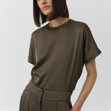 Simkhai - Kyra Wide Leg Satin Pant