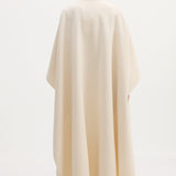 ROHE - Pankou closure poncho | off white