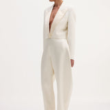 ROHE - Cropped blazer | off white