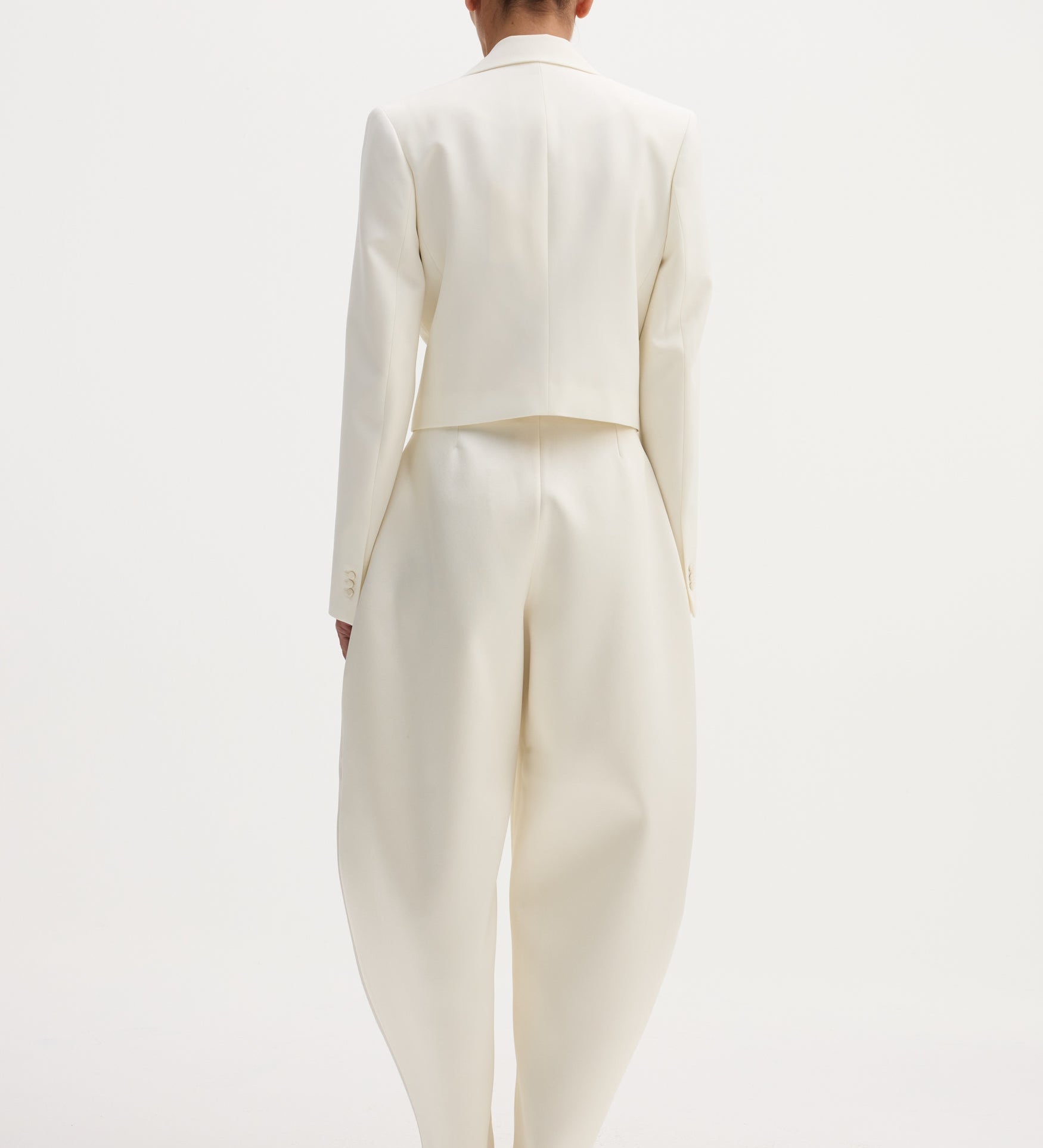 ROHE - Cropped blazer | off white