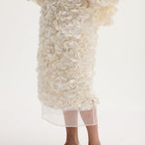 ROHE - Handmade embellished skirt | ivory