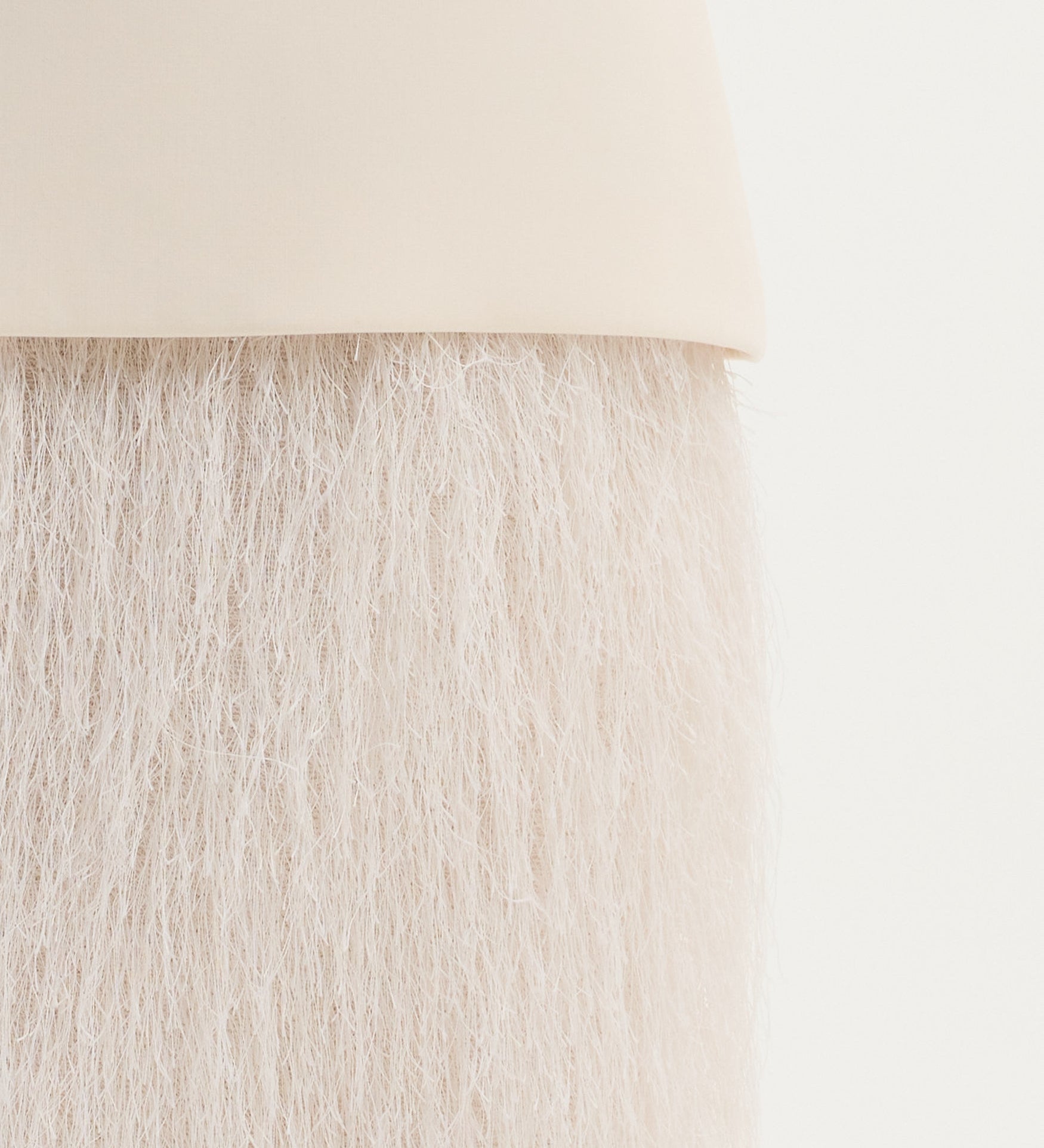 ROHE - Fringe skirt | ivory