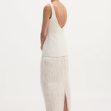 ROHE - Fringe dress | ivory