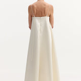 ROHE - Voluminous satin dress | ivory