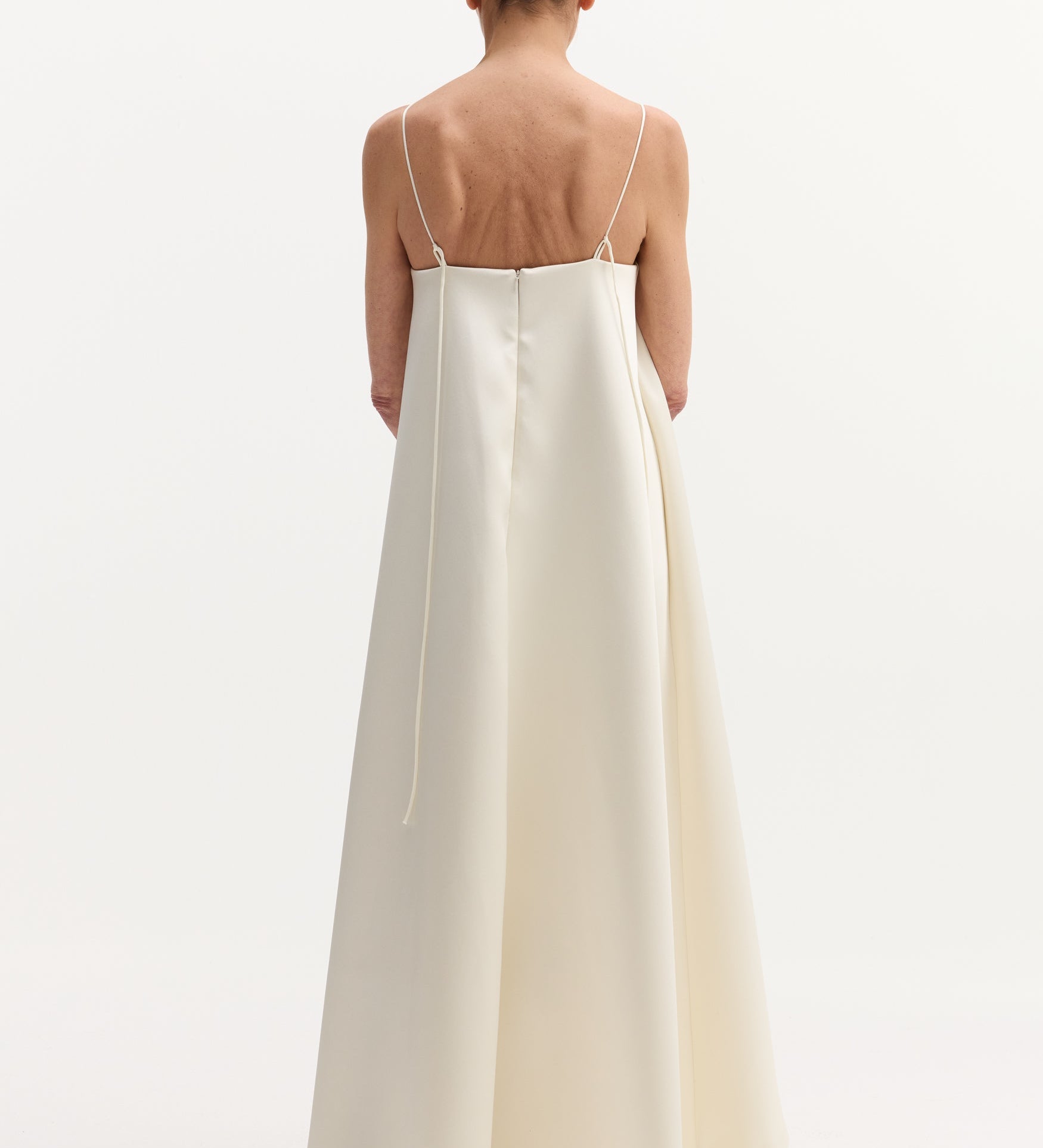 ROHE - Voluminous satin dress | ivory