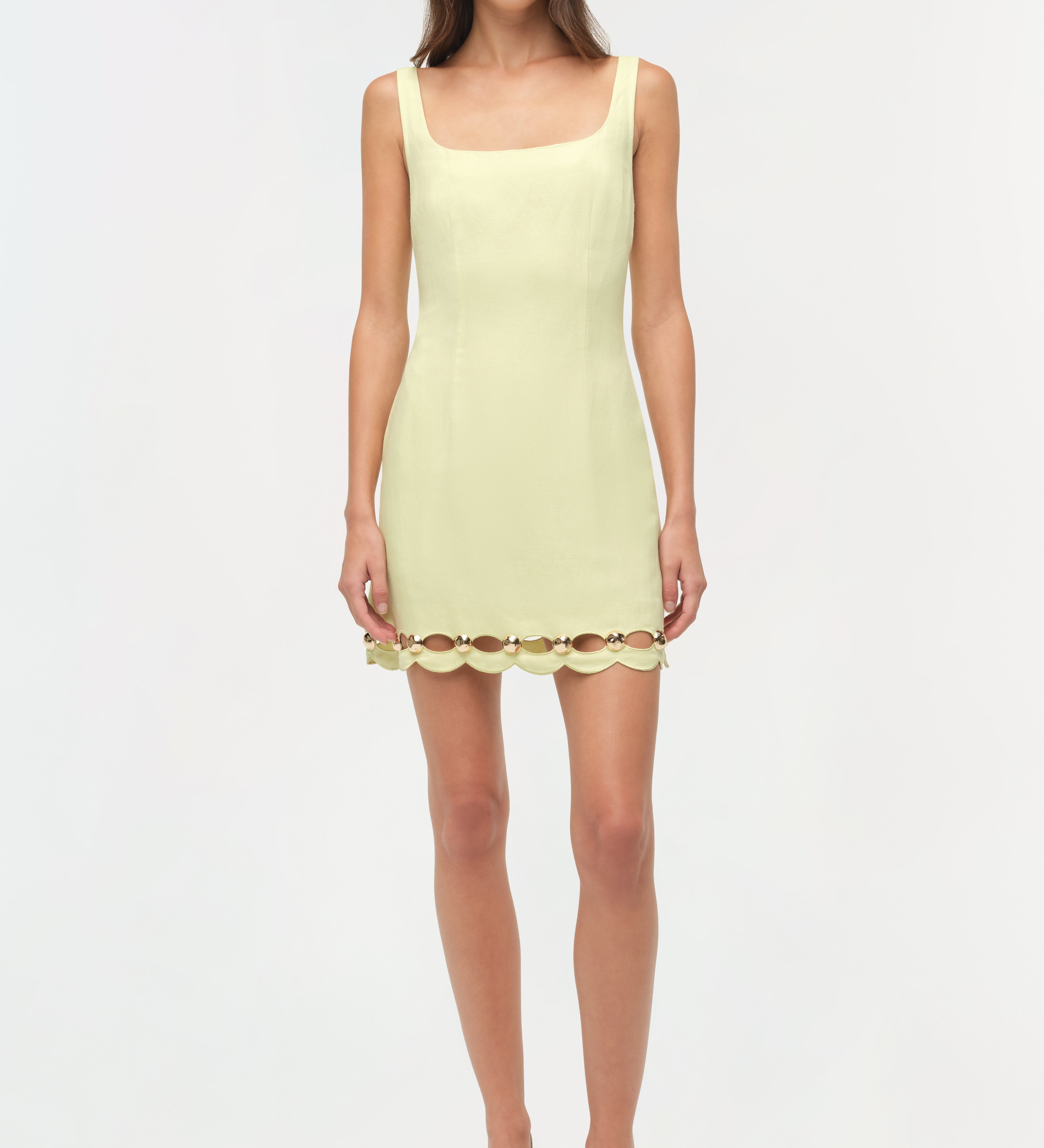 Simkhai - Lindley Studded Linen Midi Dress