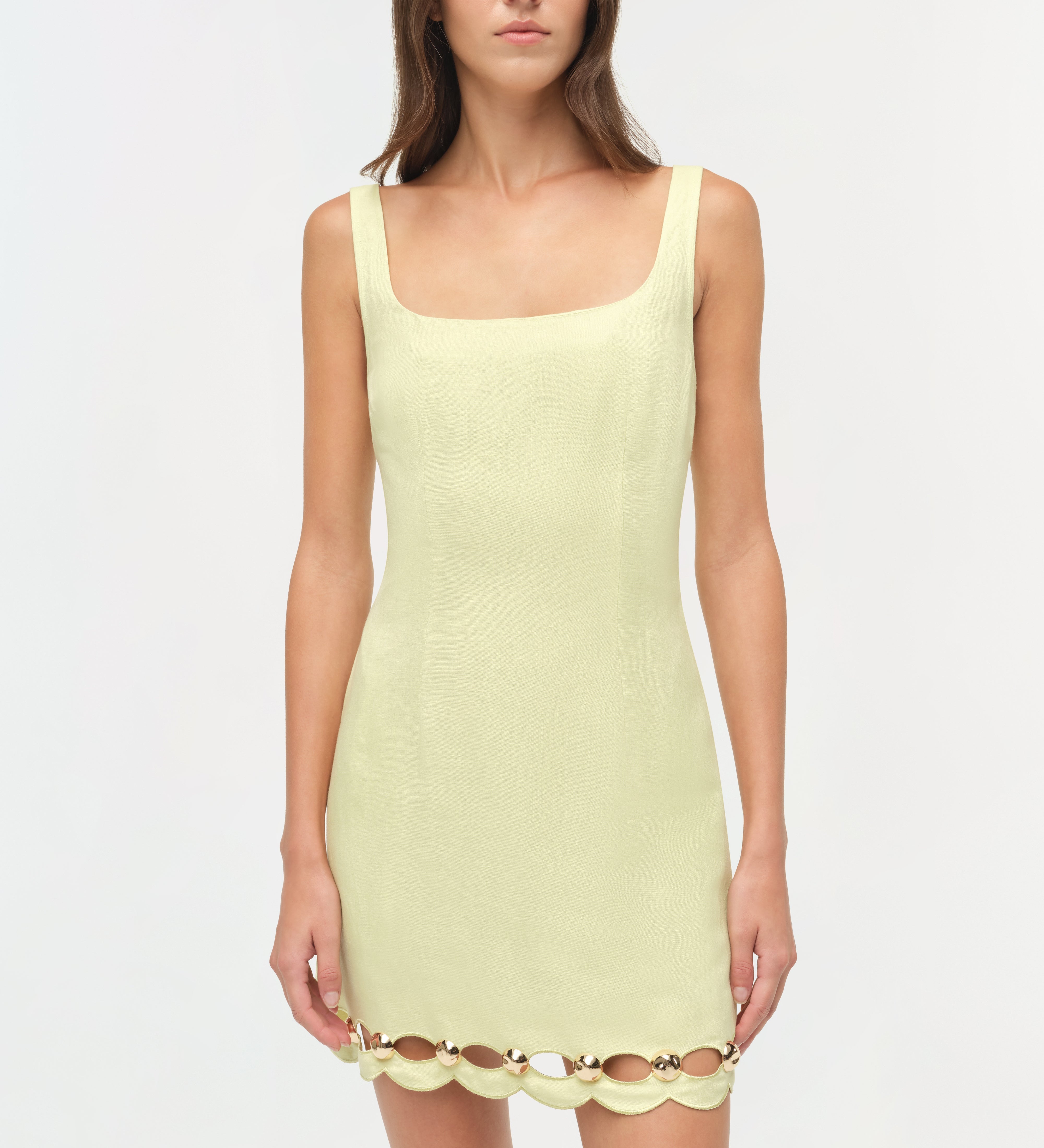 Simkhai - Lindley Studded Linen Midi Dress