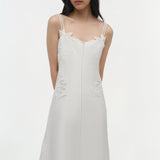 Simkhai - Ellery Embroidered Bustier Midi Dress