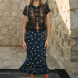 Ciao Lucia - Nikola Black Soutache Top