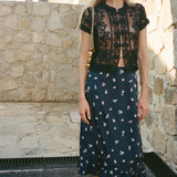 Ciao Lucia - Nikola Black Soutache Top