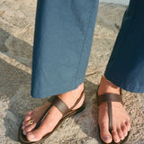 Ciao Lucia - K. Jacques x Ciao Lucia Desma Brown T - Strap Sandal
