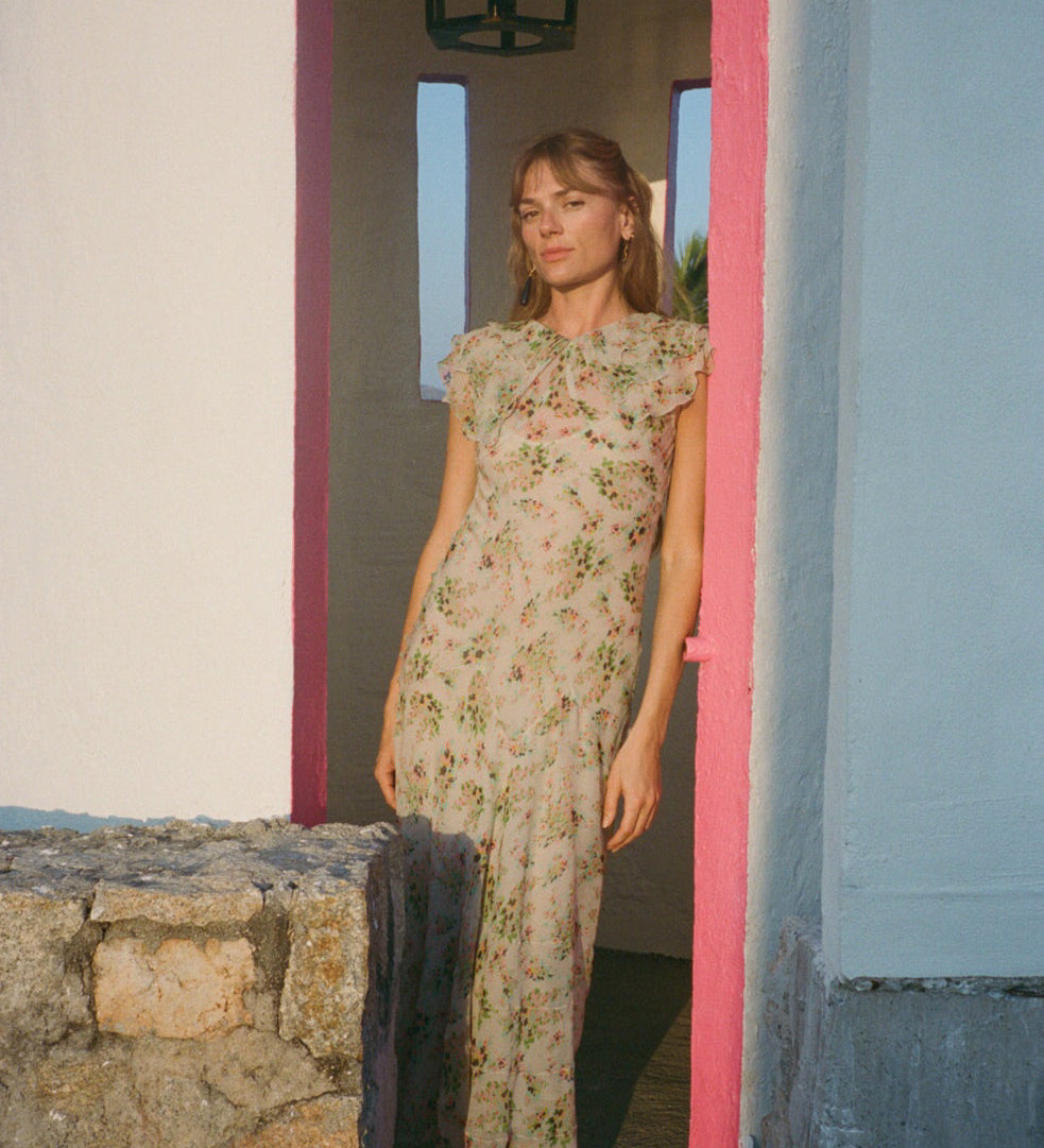 Ciao Lucia - Lauryn Jardin Silk Chiffon Dress